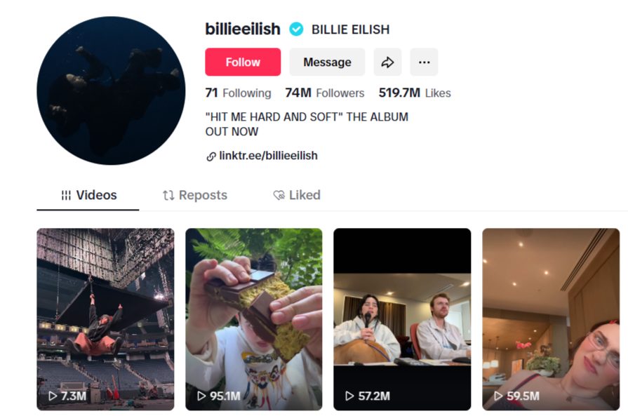 13 Billie Eilish