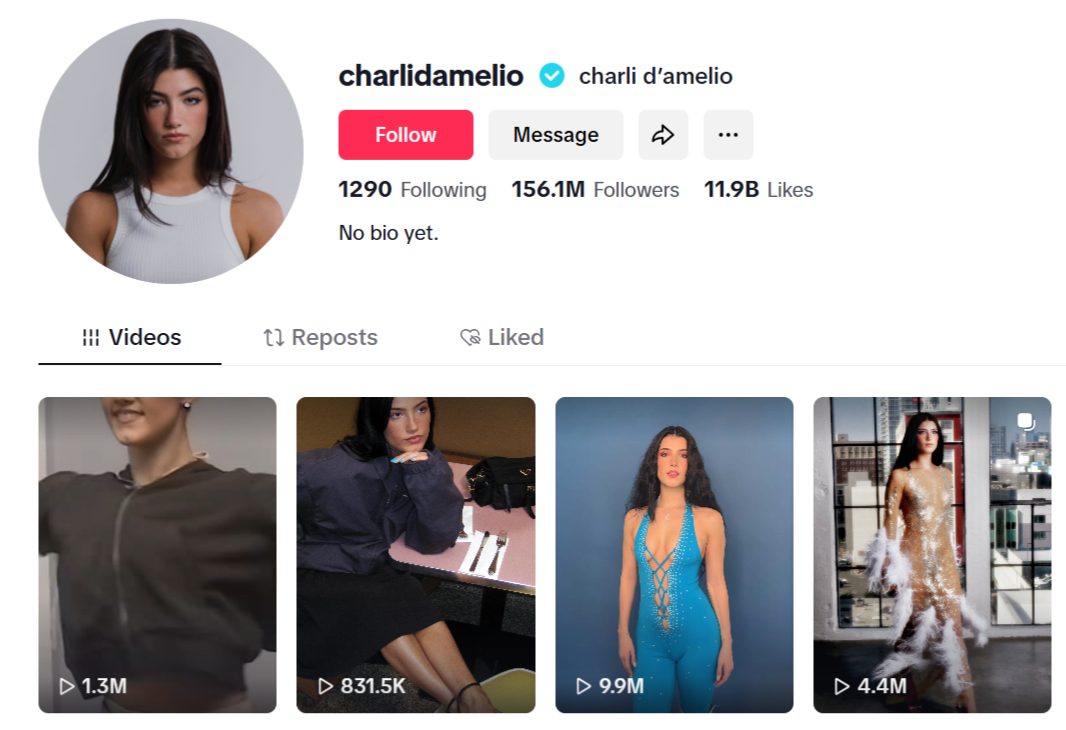 2 Charli DAmelio