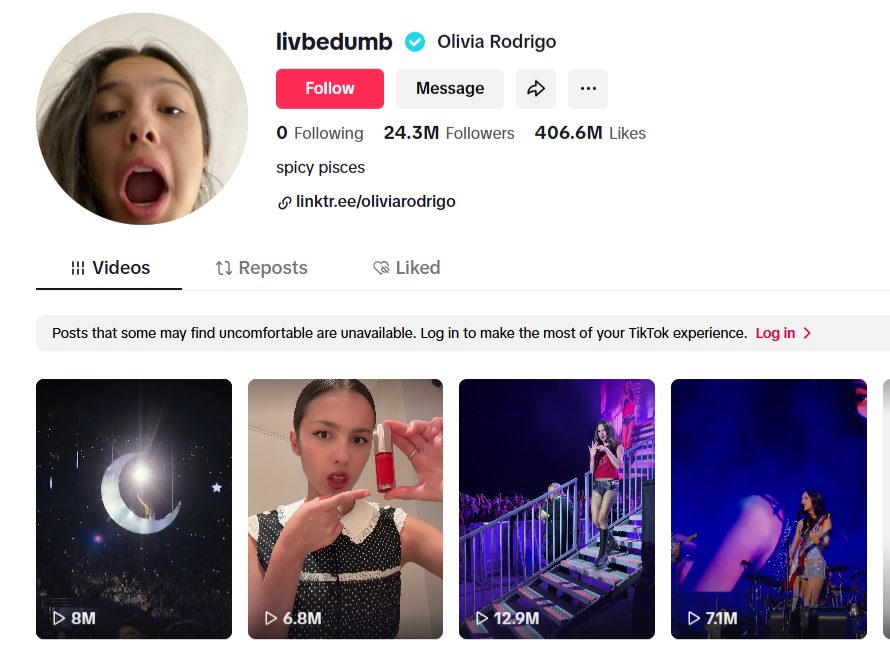 96 Olivia Rodrigo
