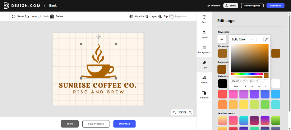 Create a Custom Logo